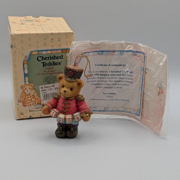 Cherished Teddies Toy Soldier Hanging Ornament (176052) 1996 - Picture 2 of 11
